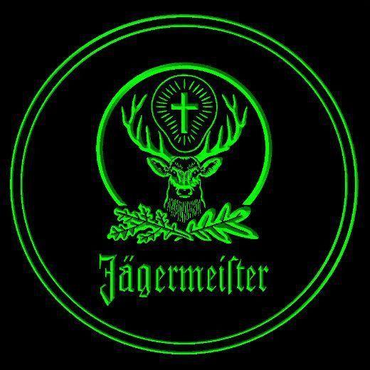 Jagermeister Logo - Jagermeister logo green. DIY. Coasters, Wine and Drinks