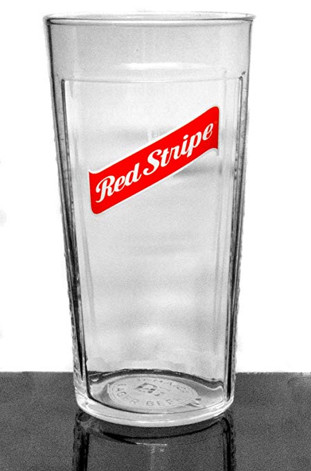 Red Stripe Lager Logo - Personalised Red Stripe Branded 1 Pint Lager Beer Glass in Blue Gift ...