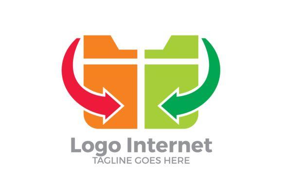 Two Arrows Logo - Logo Internet, two arrows Graphic
