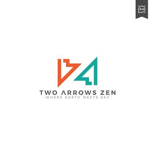 Two Arrows Logo - Enlightened Logo for Modern Retreat, Two Arrows Zen | Logo design ...