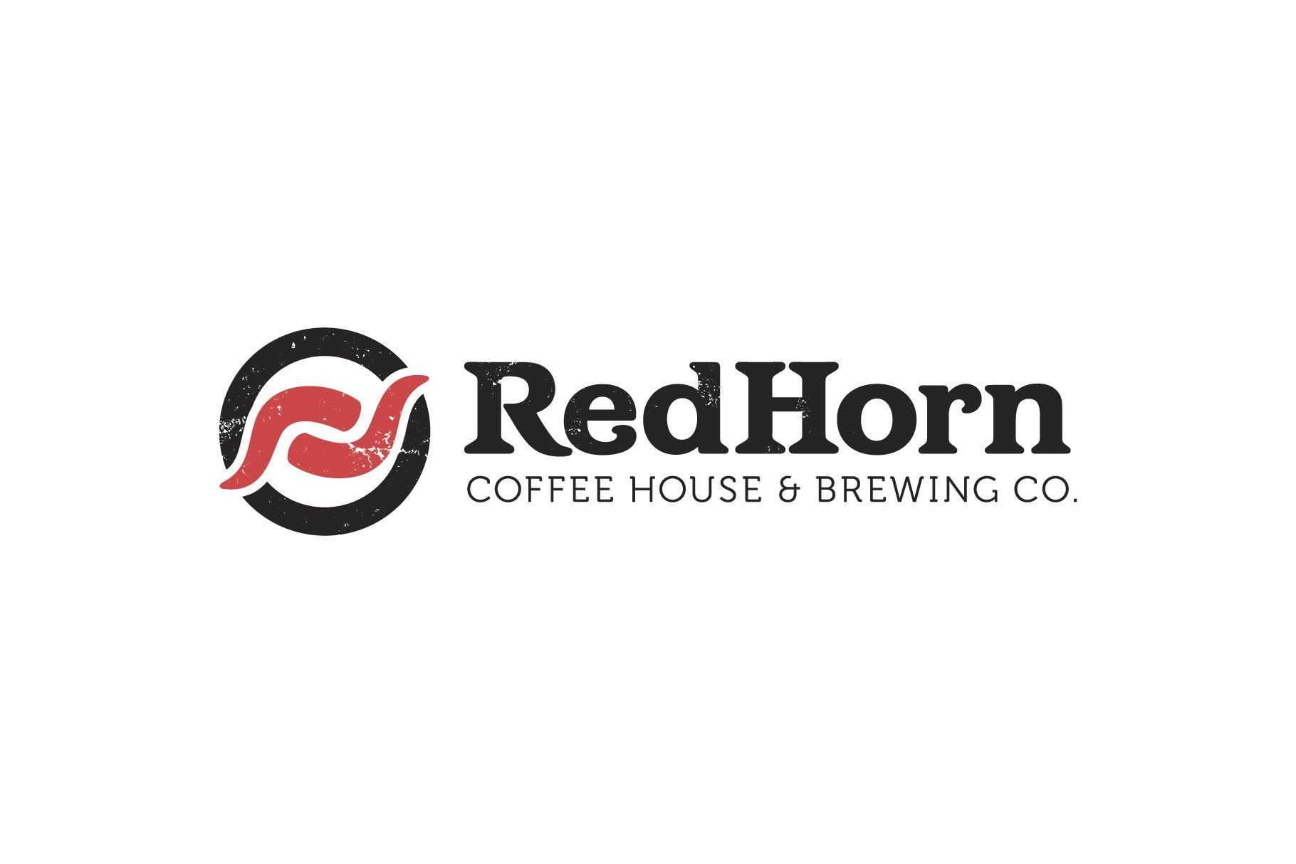 Red and Coffee Logo - Red Horn Coffee House & Brewing Co. - Pound Design+Branding - Client ...