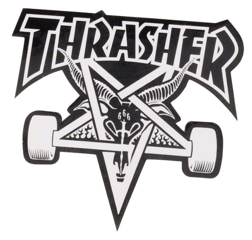 Thrasher Goat Logo - Thrasher Skate Goat Logo Sticker 4.co.uk