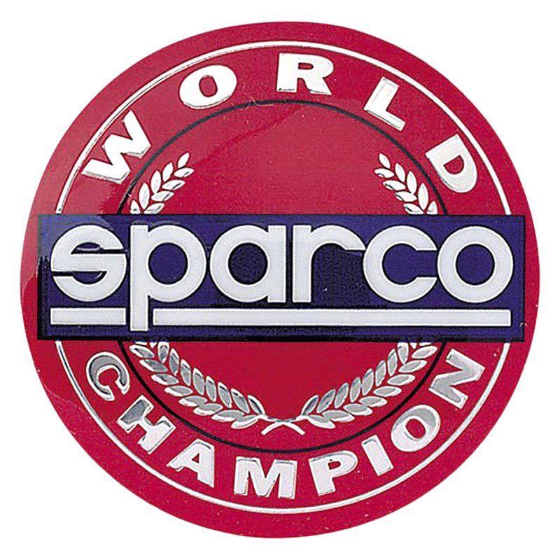 Red Horn Logo - Sparco® 01597GA - Red Horn Button Emblem with Sparco Logo