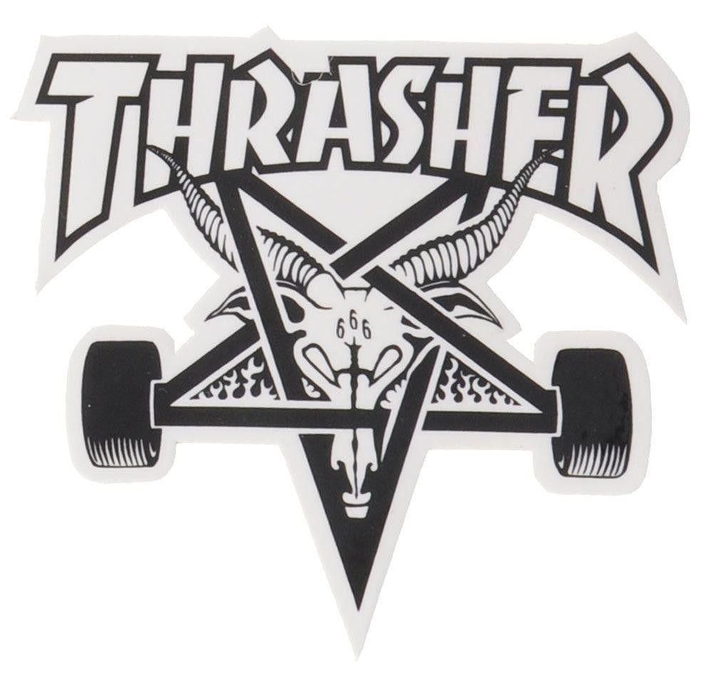 Small Thrasher Goat Logo - Thrasher Skate Goat Logo Sticker 4