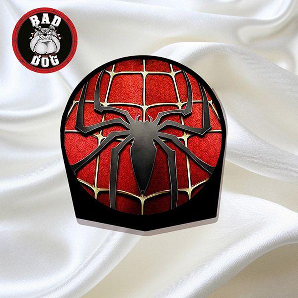 Red Horn Logo - Spider Man Logo Red - Horn Cover - Bad Dog Custom