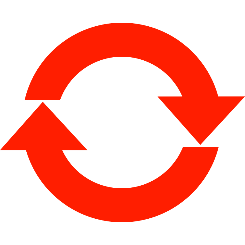 Black White Red Circle Logo - Red circle arrow vector library library - RR collections