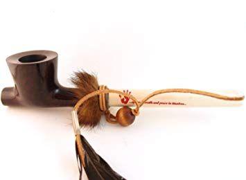 Indian Peace Pipe Logo - Amazon.com: Mr. Brog Lakota Tobacco Pipe - Model No: Indian Peace ...