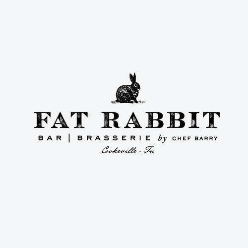 Black and White Chain Restaurant Logo - This is for a more expensive restaurant surrounded