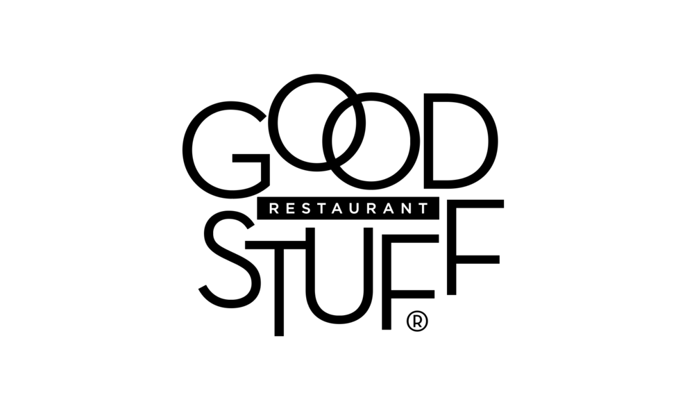 Black and White Chain Restaurant Logo - Good Stuff Restaurant — Sakamoto Studio