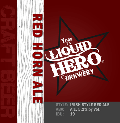 Red Horn Logo - Red Horn Ale | Liquid Hero Brewery
