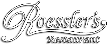 Black and White Chain Restaurant Logo - Roesslers Restaurant - Sarasota, FL