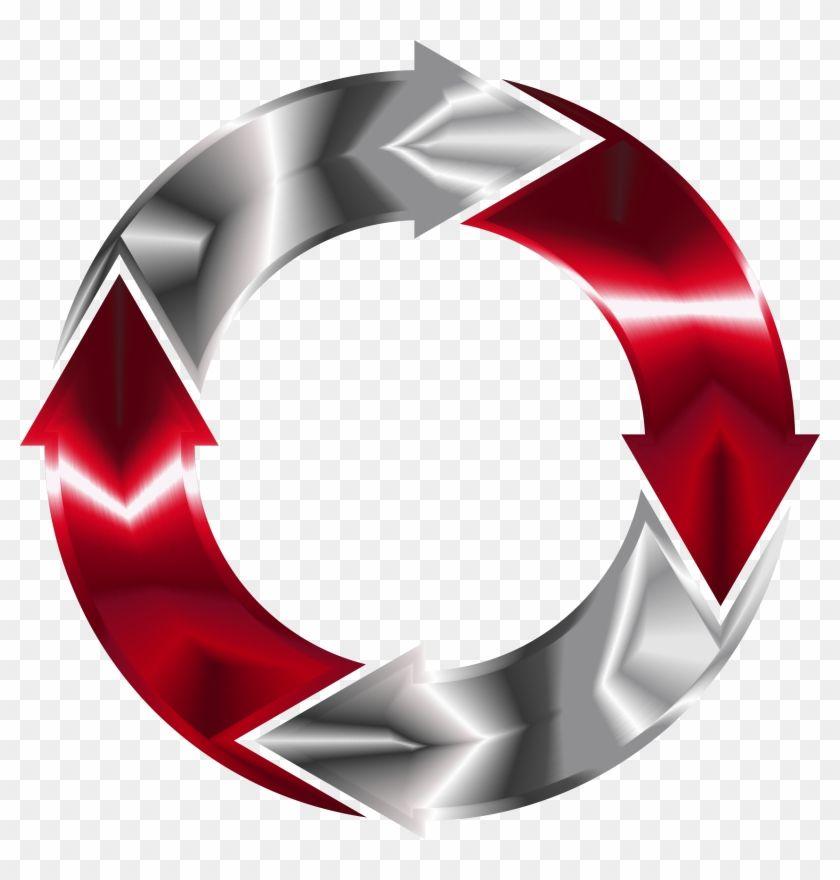 Red Circle Arrow Logo - Big Image Circular Arrows Transparent PNG Clipart