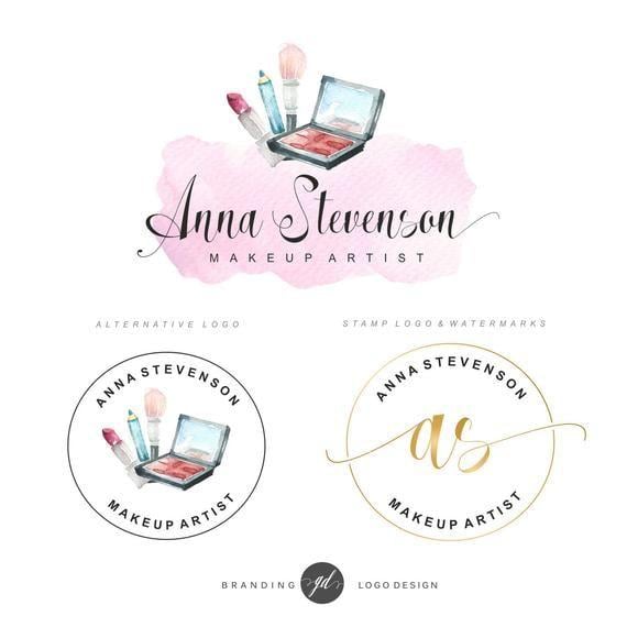 Makeup Cosmetic Brand Logo - Make up logo beauty logo cosmetic logo makeup artist logo | Etsy