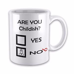 Google Funny Childish Logo - Are You Childish? Rude/ Funny Novelty Gift Mug | eBay