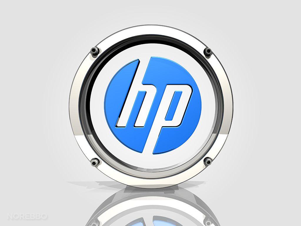 Cool HP Logo - Glass and metal HP logo illustrations – Norebbo