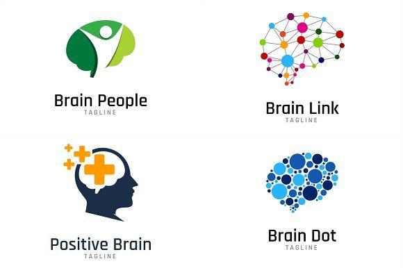 Brain Logo - Brain Logo Bundle Logo Templates Creative Market