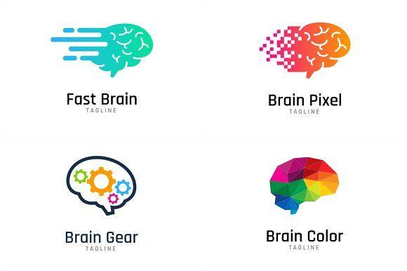 Brain Logo - 10 Brain Logo Bundle #1 ~ Logo Templates ~ Creative Market