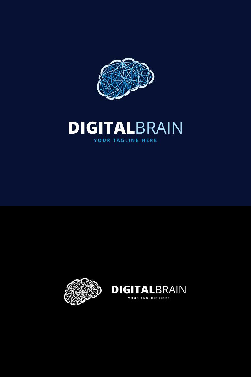 Brain Logo - Digital Brain Logo Template