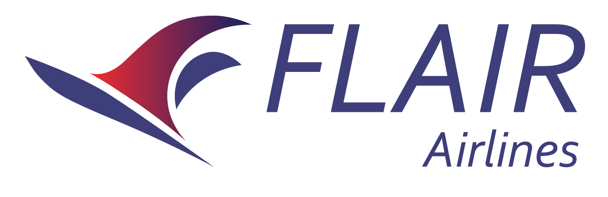 Airline with Red Swoosh Logo - Flair Airlines