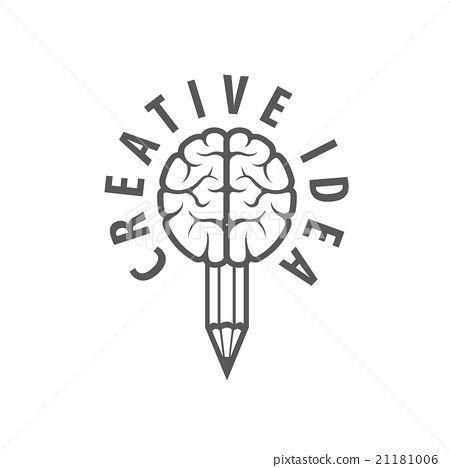 Brain Logo - Vector brain logo - Stock Illustration [21181006] - PIXTA