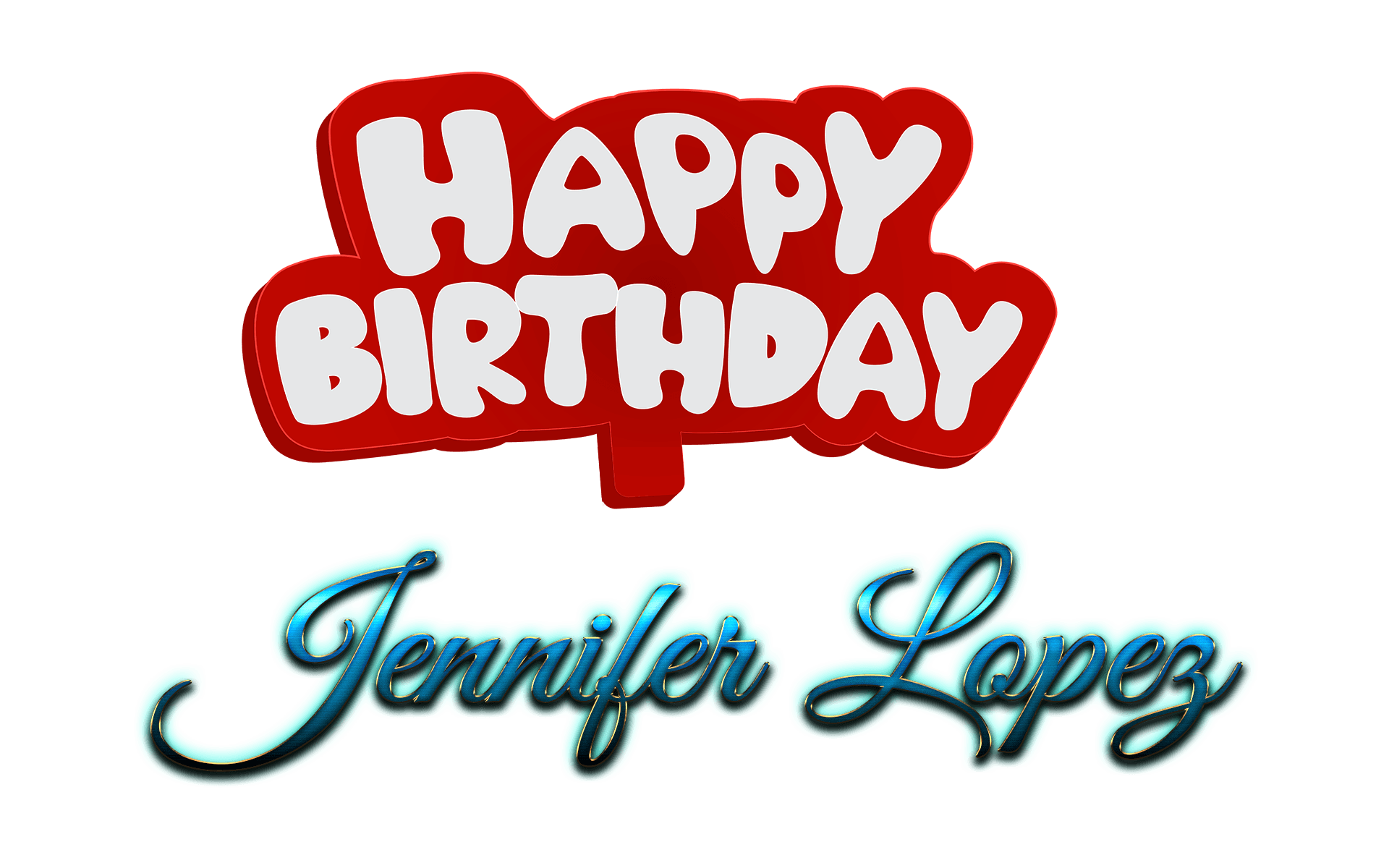 Lopez Name Logo - Jennifer Lopez Happy Birthday Name Logo