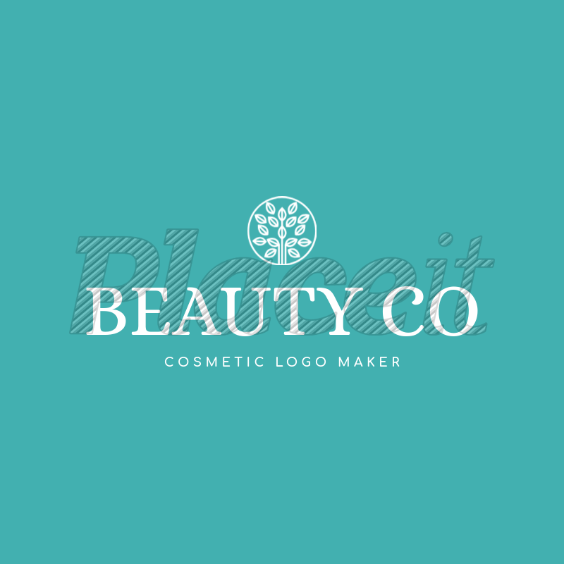 Cosmetic Logo - Placeit Cosmetic Logo Maker with Nature Icon