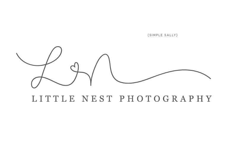 Simple Photography Logo - Logo design for photographers. Little Nest Photography Simple Sally