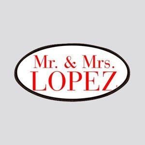 Lopez Name Logo - Lopez Last Name Patches - CafePress