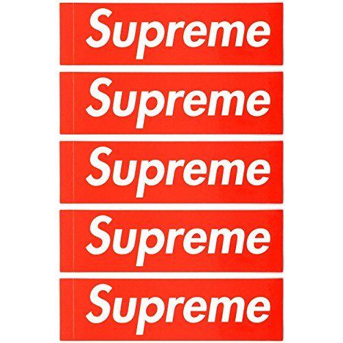 All Supreme Logo - Supreme Box Logo Water Proof UV Protection Gloss Stickers Indoor