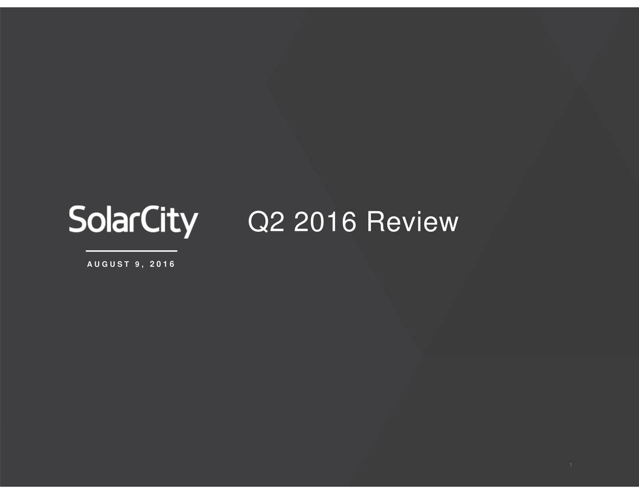 SolarCity Corporation Logo - SolarCity Corp. 2016 Q2 - Results - Earnings Call Slides - Tesla ...