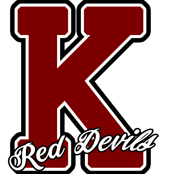 Kathleen Red Devils Football Logo - K with Red Devils. Kathleen High School