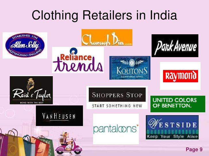 Apparel Retailer Logo - Clothing and footwear retailers in india