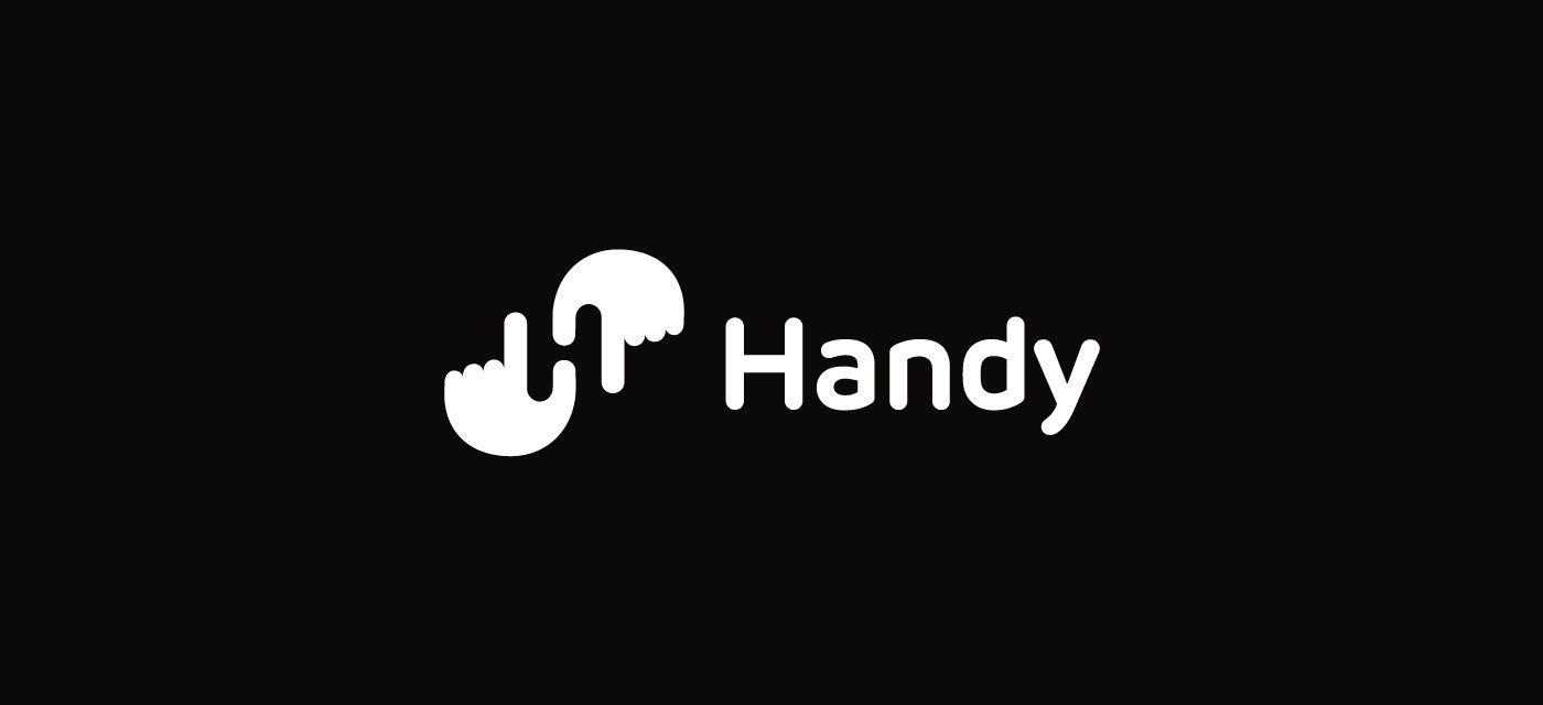 Handy Logo - HANDY - negative space logo on Behance