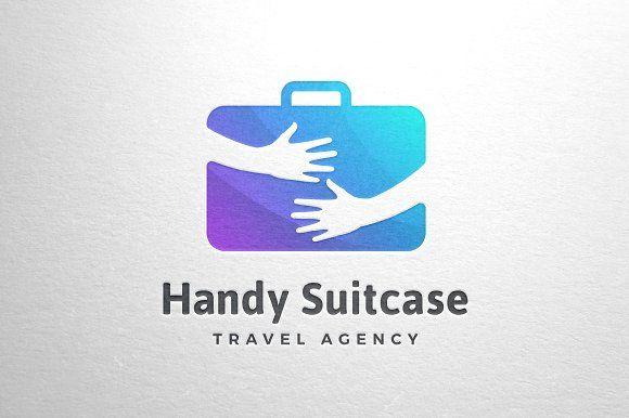 Handy Logo - Handy Suitcase Travel Logo Template ~ Logo Templates ~ Creative Market