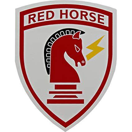USAF AIR FORCE CHARGING CHARLIE RED HORSE VET PATCH PRIME BEEF CIVIL ENGINEER