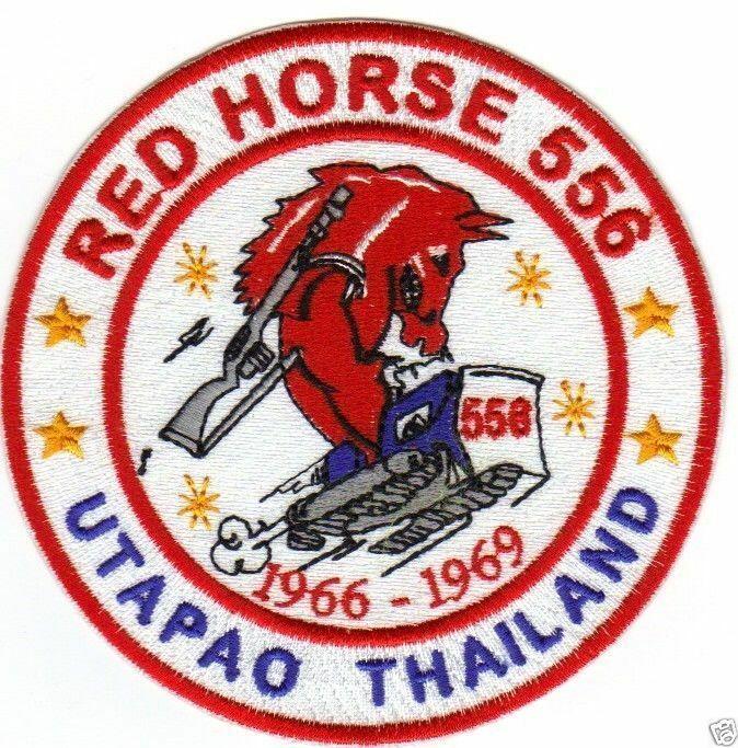 USAF Red Horse Logo - USAF RED HORSE PATCH, RED HORSE 556, UTAPAO THAILAND, 1966-1969 Y | eBay