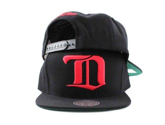 Detroit Red Wings D-Logo Logo - Detroit Red Wings Mitchell and Ness D logo Snapback Hats (Black ...