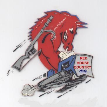 USAF Red Horse Logo - The Original 554 Red Horse