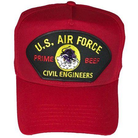 USAF Red Horse Logo - USAF AIR FORCE PRIME BEEF VETERAN HAT CHARGING CHARLIE RED HORSE