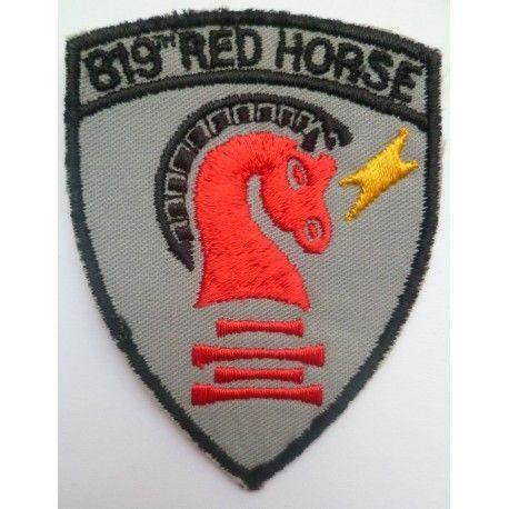 USAF Red Horse Logo - USAF Patch 819 RED HORSE Civil Engineering Squadron An original patch