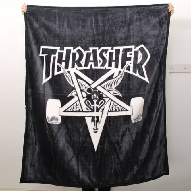 Thrasher Goat Logo - Thrasher Skate Goat Blanket - ACCESSORIES from Native Skate Store UK