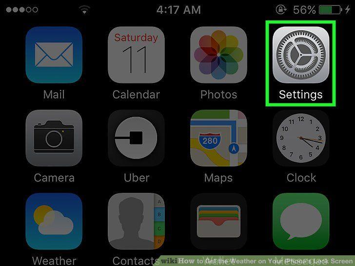 iPhone Weather Logo - How to Get the Weather on Your iPhone's Lock Screen: 13 Steps