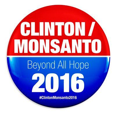 Monsanto Oval Logo - Hillary Clinton Pushes GMO Agenda, Hires Monsanto Lobbyist, Takes
