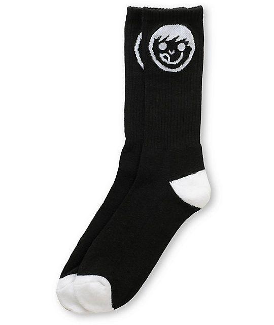 Black and White Neff Logo - Neff Logo Black & White Crew Socks