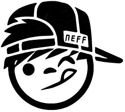 Black and White Neff Logo - Amazon.com : Neff Skateboard Hat Vinyl White Sticker 8.5'' Width By ...