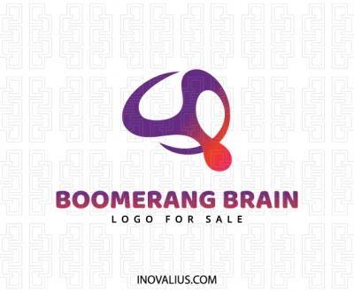 Company with Two Boomerangs Logo - Boomerang Cloud Logo For Sale | Inovalius