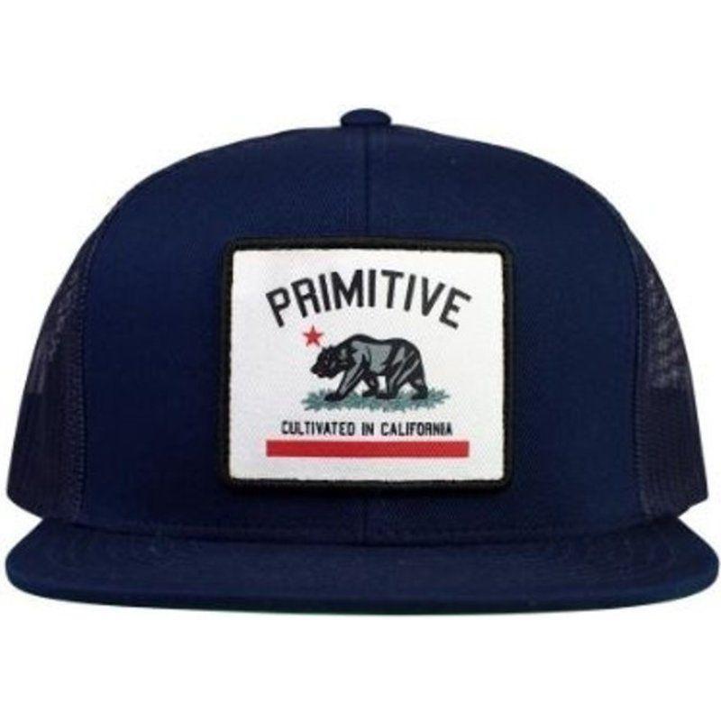 Primitive Bear Logo - Primitive Bear Logo Navy Blue Trucker Hat: Shop Online
