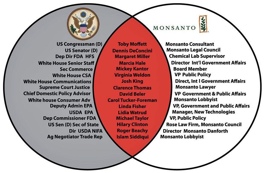 Monsanto Oval Logo - Monsanto Multinational Factory of Death Fabrica