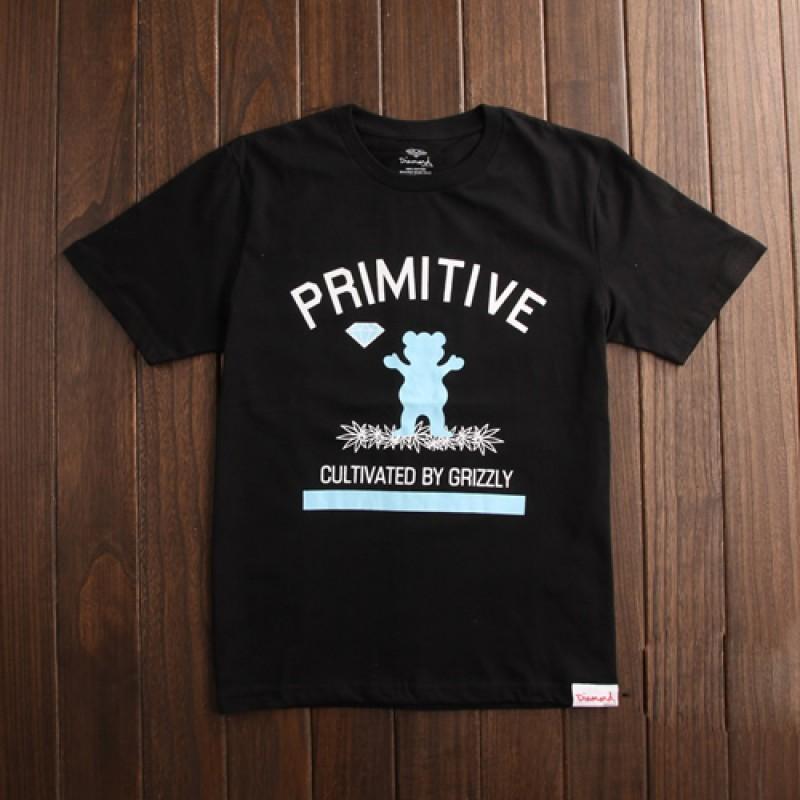 Grizzly Primitive Logo - NEW! Diamonds Supply Primitive Grizzly Bear T-Shirt | Buy Diamond ...