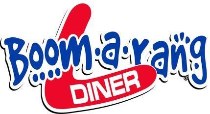 Company with Two Boomerangs Logo - Boomarang Diner